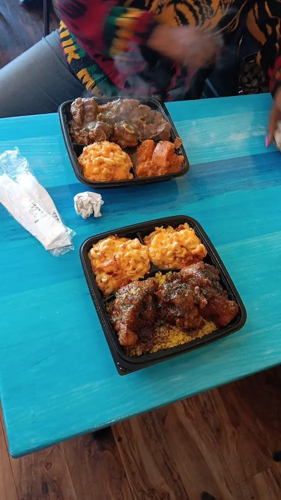 Curry Goat and Oxtail Dinner
