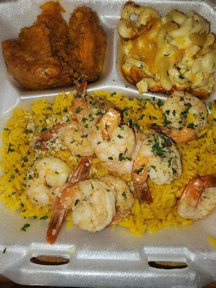 Garlic Butter Shrimp Dinner