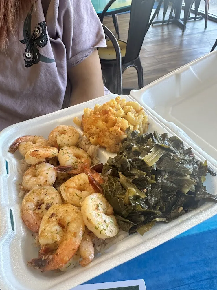 Mac N Cheese and Collards
