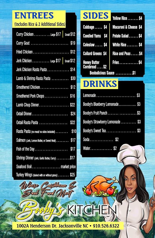 Booby's Kitchen Menu image 1